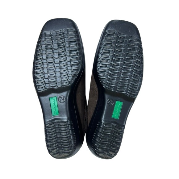 Thom McAn Womens 7.5 Brown Suede Slip On Clogs Shoes - Picture 11 of 11